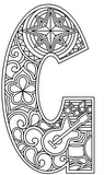 Download, print, color-in, colour-in Uppercase G